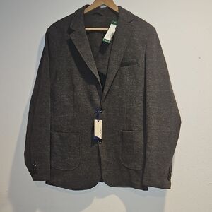 NWT Stitch Fix Men's Artefact Heathered Knit Blazer M Dark Grey